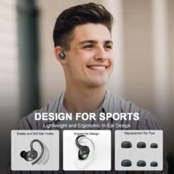 Wireless Earbud NEW Bluetooth 5.3 Headphones Sport Earphones 48H Playtime Ear Buds With ENC Mic LED Display, Stereo Noise Cancelling Earbud Over-Ear Buds Earhook IP7 Waterproof Headset For Running Gym 16 Wireless Earbud NEW Bluetooth 5.3 Headphones Sport Earphones 48H Playtime Ear Buds With ENC Mic LED Display, Stereo Noise Cancelling Earbud Over-Ear Buds Earhook IP7 Waterproof Headset For Running Gym -Appliantrix Cheap Store 61bL0v3q39L. AC SL1000