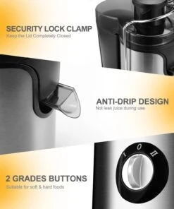 Juicer Machine, 600W Juicer With 3.5” Wide Chute For Whole Fruits And Veg, Juice Extractor With 3 Speeds, BPA Free, Easy To Clean, Compact Centrifugal Juicer Anti-drip -Appliantrix Cheap Store 61bUGr71puL. AC SL1500 1