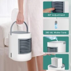 Portable Space Air Conditioner, Evaporative Personal Desk Fan, Quiet Air Cooler Misting Fan, Cordless 3 In 1 USB Air Cooler Desk Fan With Portable Handle For Home Room Office 10 Portable Space Air Conditioner, Evaporative Personal Desk Fan, Quiet Air Cooler Misting Fan, Cordless 3 In 1 USB Air Cooler Desk Fan With Portable Handle For Home Room Office -Appliantrix Cheap Store 61cQ9tJg3L. AC SL1200