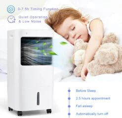 GOFLAME Evaporative Air Cooler, 3-in-1 Portable Air Cooling Fan With Remote Control, 5.3 Gal Water Tank, 2 Ice Packs, 7.5H Timer, Air Humidifier With 4 Speeds & 3 Wind Modes For Home, Office 11 GOFLAME Evaporative Air Cooler, 3-in-1 Portable Air Cooling Fan With Remote Control, 5.3 Gal Water Tank, 2 Ice Packs, 7.5H Timer, Air Humidifier With 4 Speeds & 3 Wind Modes For Home, Office -Appliantrix Cheap Store 61dRbceG1vS. AC SL1500