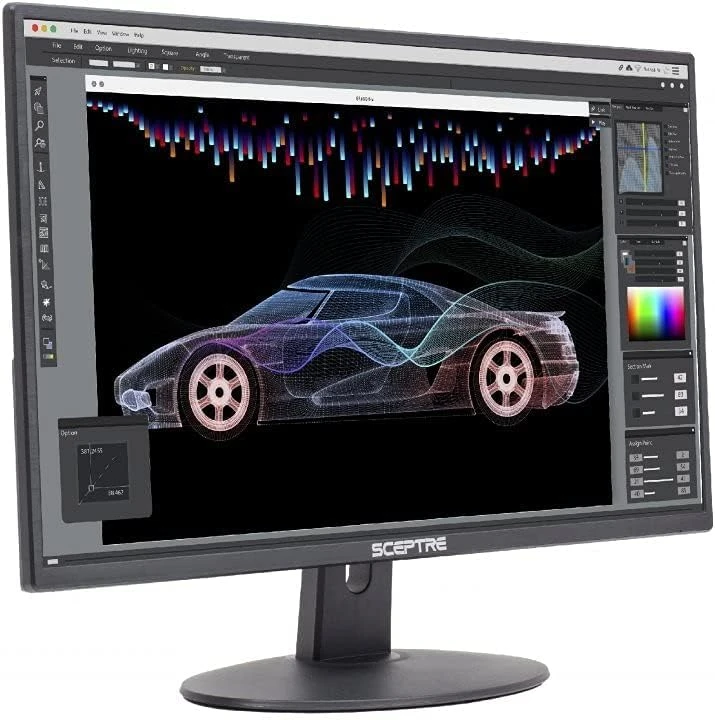 Sceptre 24-inch Professional Thin 1080p LED Monitor 99% SRGB 2x HDMI VGA Build-in Speakers, Machine Black (E248W-19203R Series) 9 Sceptre 24-inch Professional Thin 1080p LED Monitor 99% SRGB 2x HDMI VGA Build-in Speakers, Machine Black (E248W-19203R Series) - Image 9