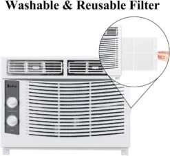 Winado 5,000 BTU Window Air Conditioner, Energy Saving AC Unit With Knob Control, Reusable Filter, 115V/60Hz, Cools Up To 150 Sq.Ft 10 Winado 5,000 BTU Window Air Conditioner, Energy Saving AC Unit With Knob Control, Reusable Filter, 115V/60Hz, Cools Up To 150 Sq.Ft -Appliantrix Cheap Store 61esrgEbSlL. AC SL1000