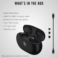 Beats Studio Buds – True Wireless Noise Cancelling Earbuds – Compatible With Apple & Android, Built-in Microphone, IPX4 Rating, Sweat Resistant Earphones, Class 1 Bluetooth Headphones - Black -Appliantrix Cheap Store 61ewxzletOS. AC SL1500
