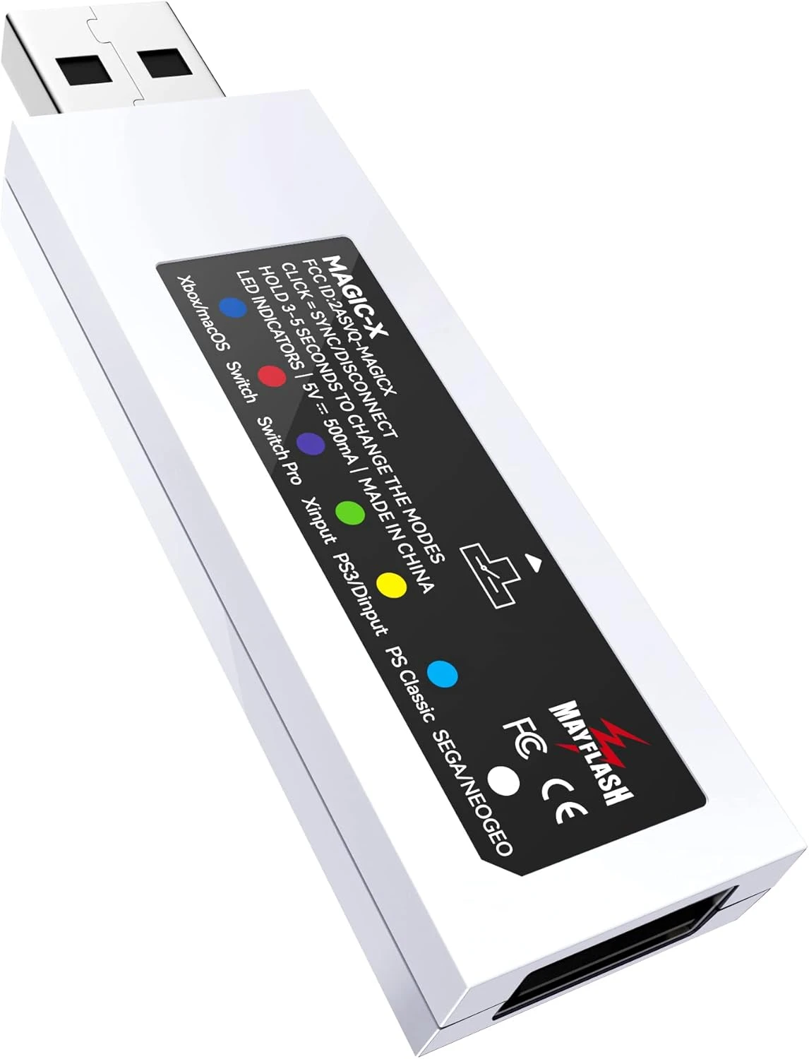 MAYFLASH Magic-X Wireless Bluetooth USB Adapter For Xbox Series S/X, Xbox One, Switch, MacOS, Windows, Raspberry Pi, Compatible With PS5, PS4, Xbox Bluetooth Controller And More 1 MAYFLASH Magic-X Wireless Bluetooth USB Adapter For Xbox Series S/X, Xbox One, Switch, MacOS, Windows, Raspberry Pi, Compatible With PS5, PS4, Xbox Bluetooth Controller And More