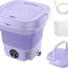Portable Washing Machine And Dryer Combo, 8L Mini Folding Washing Machine Portable With Disinfection Function, Small Portable Washer And Dryer Combo For Apartments, Dorm, Camping, RV, Travel Laundry