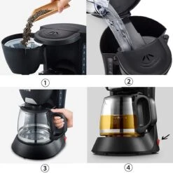 XiVue Portable Coffee Machine, Home Office Filter Coffee Machine, Permanent Filter, Water Level Indicator And Anti Drip System For Making Espresso And Milk Coffee -Appliantrix Cheap Store 61gGZY6ZZS. AC SL1200