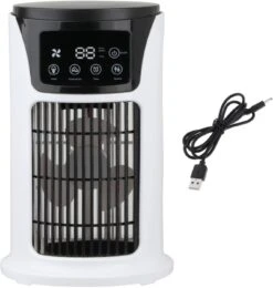 Mini Air Cooler, Air Conditioners, 6 Speeds Personal Humidifier USB 6H Timer Cooler Air Cooling Fan For Desktop Household Room