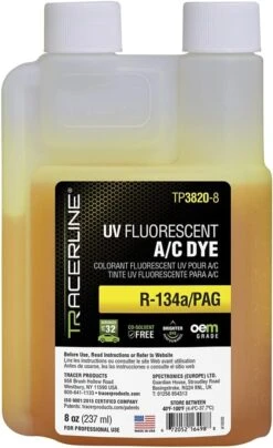 Tracer Products 8 Oz (237 Ml) R-134a/PAG Bottle, Services Up To 32 Vehicles