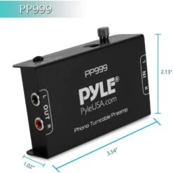 Pyle Phono Turntable Preamp - Mini Electronic Audio Stereo Phonograph Preamplifier With RCA Input, RCA Output & Low Noise Operation Powered By 12 Volt DC Adapter - PP999 , Black 8 Pyle Phono Turntable Preamp - Mini Electronic Audio Stereo Phonograph Preamplifier With RCA Input, RCA Output & Low Noise Operation Powered By 12 Volt DC Adapter - PP999 , Black -Appliantrix Cheap Store 61gqEriLAxL. AC SL1000