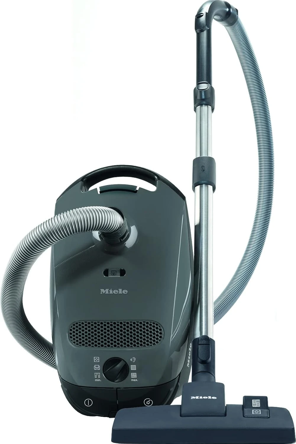 Miele Classic C1 Pure Suction Bagged Canister Vacuum, Graphite Grey - Portable, Household 1 Miele Classic C1 Pure Suction Bagged Canister Vacuum, Graphite Grey - Portable, Household