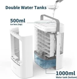 Portable Air Conditioners, Mini Air Conditioner Portable For Room With 3 Speeds And 3 Timer Settings, Personal Air Cooler With Colorful Atmosphere Light For Home, Office, And Travel -Appliantrix Cheap Store 61heDZof5hL. AC SL1500