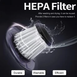 JOCOSA 8000Pa Handheld Vacuum High Power With Carring Bag, Car Vacuum Cordless With 2 HEPA Filters,USB Charging Portable Dust Buster With Led Light For Car/House/Office Cleaning/Black -Appliantrix Cheap Store 61hkTfIb2L. AC SL1000