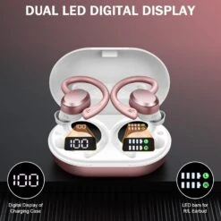 Wireless Earbuds Bluetooth Headphones, Bluetooth 5.3 Earbuds With Immersive HiFi Stereo, 2023 New 48Hrs Wireless Ear Buds Over Ear, HD Mic, Comfortable Sport Earhooks, IP7 Waterproof In Ear Earphones 15 Wireless Earbuds Bluetooth Headphones, Bluetooth 5.3 Earbuds With Immersive HiFi Stereo, 2023 New 48Hrs Wireless Ear Buds Over Ear, HD Mic, Comfortable Sport Earhooks, IP7 Waterproof In Ear Earphones -Appliantrix Cheap Store 61jFZP2dEL. AC SL1500