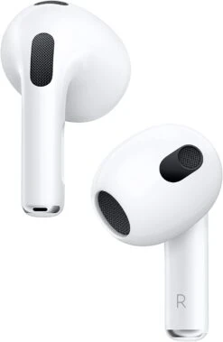 Apple AirPods (3rd Generation) Wireless Earbuds With Lightning Charging Case. Spatial Audio, Sweat And Water Resistant, Up To 30 Hours Of Battery Life. Bluetooth Headphones For IPhone