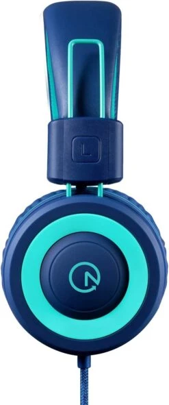 Kids Headphones - Noot Products K11 Foldable Stereo Tangle-Free 3.5mm Jack Wired Cord On-Ear Headset For Children/Teens/Boys/Girls/Smartphones/School/Kindle/Airplane Travel/Plane/Tablet (Navy/Teal) -Appliantrix Cheap Store 61jkfKNl3GL. AC SL1500