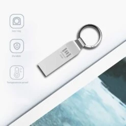 MOSDART 64GB Waterproof Metal USB 2.0 Flash Drive - Keychain Thumb Drive Memory Stick Jump Drive Data Storage For Computers - ExFAT, Shockproof And Dustproof (Silver) -Appliantrix Cheap Store 61lx9drwCuL. AC SL1500