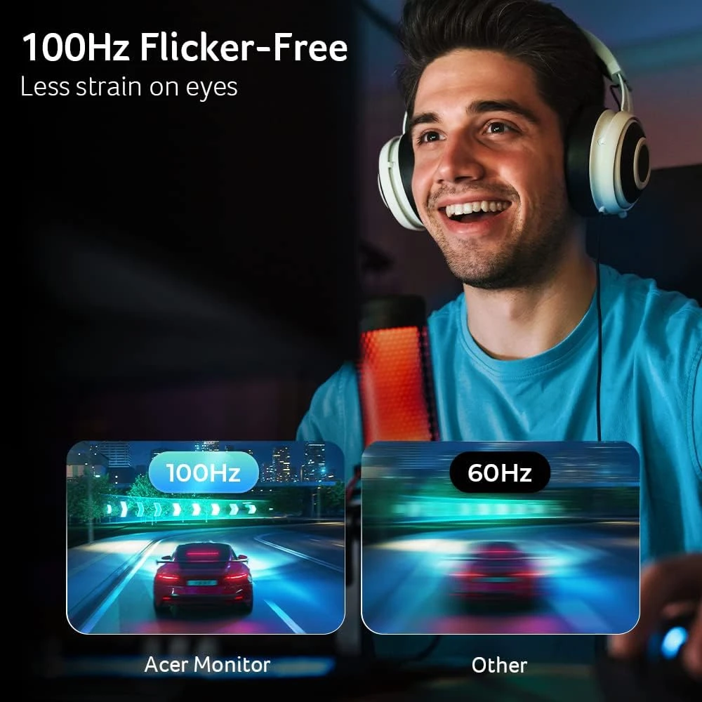 Acer KB272 EBI 27" IPS Full HD (1920 X 1080) Zero-Frame Gaming Office Monitor | AMD FreeSync Technology | Up To 100Hz Refresh | 1ms (VRB) | Low Blue Light | Tilt | HDMI & VGA Ports,Black 4 Acer KB272 EBI 27" IPS Full HD (1920 X 1080) Zero-Frame Gaming Office Monitor | AMD FreeSync Technology | Up To 100Hz Refresh | 1ms (VRB) | Low Blue Light | Tilt | HDMI & VGA Ports,Black - Image 4