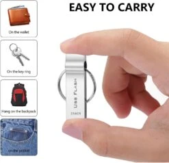 Marryler USB Flash Drive 256GB Waterproof USB Stick High Speed Memory Stick 256GB Ultra Large Storage Metal Thumb Drive With Keychain Design For Laptop Computer Tablet -Appliantrix Cheap Store 61mY4YnGTdL. AC SL1500