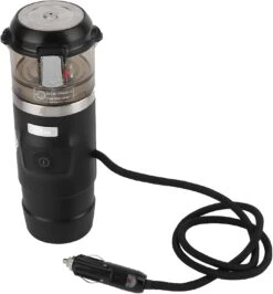 Feature 1. Portable Car Coffee Maker Allows You To Drink Fragrant Coffee Anytime And Anywhere. 2. Powered By 12V Cigarette Lighter Plug Of The Car Simpel Operation And Convenient To Use. 3. Features Automatic Temperature Controlling System And Boil Dry Protection Safe To Use. 4. Sealing Protection Gets Level IP10 Standards Effectively Prevent Spilling Keep Your Car Tidy. 5. Automatic Fault Detection And Alarm Protection System With Multi Pressure Protection Device Durable To Use. 6. Made Of High Quality Nylon + Stainless Steel Material For Maximum Durability And Stable Performance. Specification Item Type Car Coffee Machine Material Nylon + Stainless Steel Color Black Voltage 12V Size Approx. 90 X 230mm 3.5 X 9.1in Fitment Universal For 12V Car Power 115W Capacity Approx. 65ml Package List 1 X Coffee Machine 1 X Filter Screen 1 X Spoon 1 X Cleaning Rod 1 X Safety Pin 2 X Fuse 2 X Gasket 1 X Manual