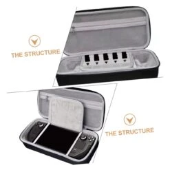 KOMBIUDA For Storage Bag Gaming Conters Compatible With Steam Compatible For Steam Console Accessory Portable Travel Hard Organizer Shell Deck Carrying Case Game Carry Head -Appliantrix Cheap Store 61nl18aEXyL. SL1301