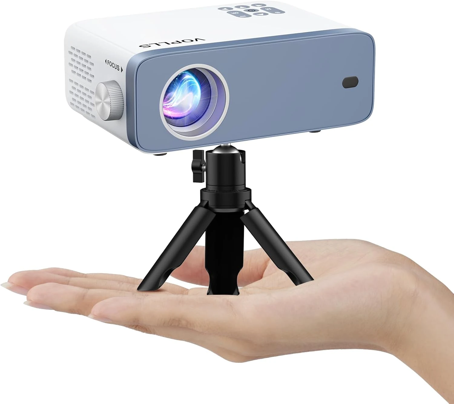 Mini Projector, VOPLLS 1080P Full HD Supported Video Projector, Portable Outdoor Home Theater Movie Projector, 50% Zoom, Compatible With HDMI, USB, AV, Smartphone/Tablet/Laptop/PC/TV Box 1 Mini Projector, VOPLLS 1080P Full HD Supported Video Projector, Portable Outdoor Home Theater Movie Projector, 50% Zoom, Compatible With HDMI, USB, AV, Smartphone/Tablet/Laptop/PC/TV Box