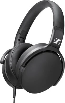 Sennheiser HD 400S Closed Back, Around Ear Headphone With One-Button Smart Remote On Detachable Cable,Black