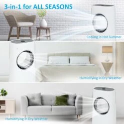 HLXZN Evaporative Air Cooler W/3 Speeds, 8,000 BTU Portable Air Cooler W/Remote Control, 12H Timer Evaporative Cooler W/Remote Control White 11 HLXZN Evaporative Air Cooler W/3 Speeds, 8,000 BTU Portable Air Cooler W/Remote Control, 12H Timer Evaporative Cooler W/Remote Control White -Appliantrix Cheap Store 61oW6qrabuL. AC SL1000