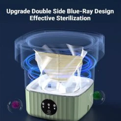 Portable Washing Machine, Foldable Mini Washing Machine For Socks, Baby Clothes, Towels, Underwear Or Delicate Items, Ideal For Apartment, Dorm, Camping, RV Travel And More (blue) -Appliantrix Cheap Store 61oo YG2RtL. AC SL1200