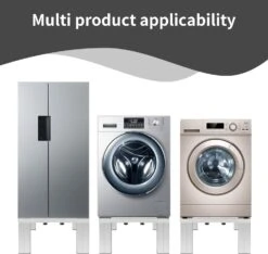 CHINCHILLA Heavy Duty Mini Fridge Stand-Adjustable Washing Machine Base Stand With 4 Heavy Duty Feet Increase 12 Inch Height Universal Dryer Stand For Refrigerator Furniture Washing Dryer -Appliantrix Cheap Store 61p7gyl42AL. AC SL1500