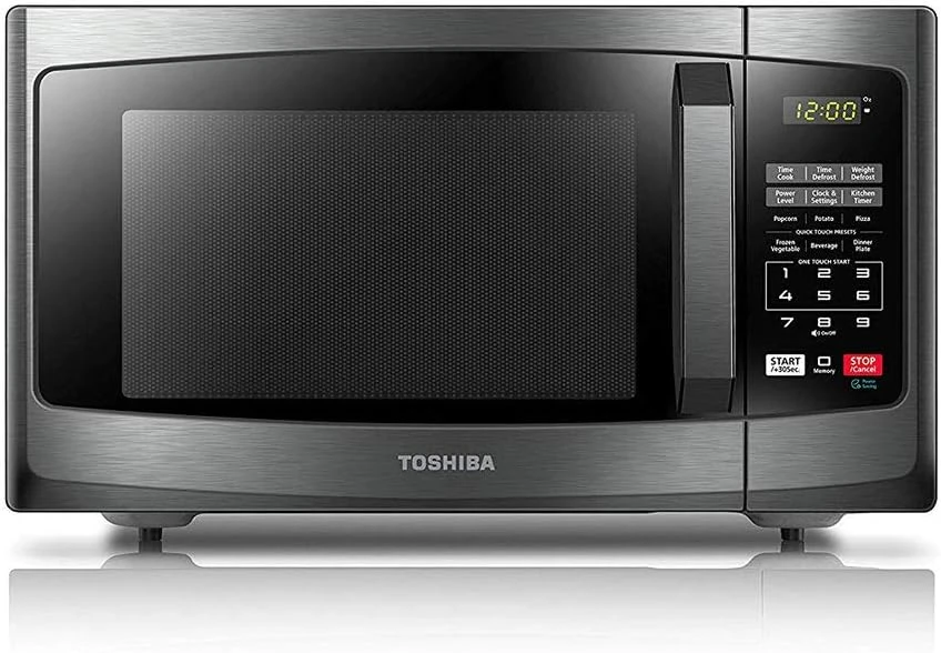 TOSHIBA EM925A5A-BS Countertop Microwave Oven, 0.9 Cu Ft With 10.6 Inch Removable Turntable, 900W, 6 Auto Menus, Mute Function & ECO Mode, Child Lock, LED Lighting, Black Stainless Steel 1 TOSHIBA EM925A5A-BS Countertop Microwave Oven, 0.9 Cu Ft With 10.6 Inch Removable Turntable, 900W, 6 Auto Menus, Mute Function & ECO Mode, Child Lock, LED Lighting, Black Stainless Steel