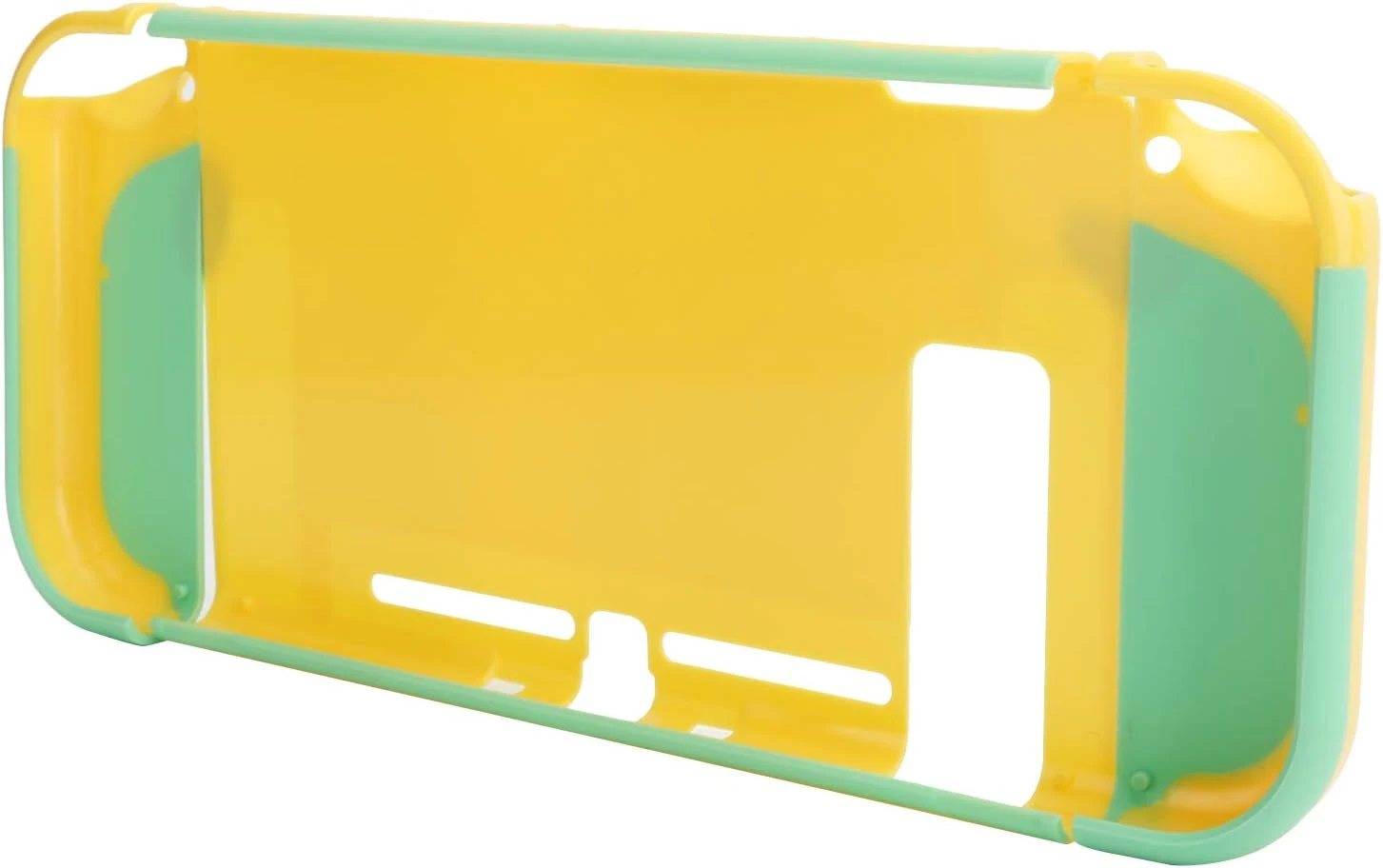 Lazmin112 Double Color Gamepad Protective Housing Cover,Game Console Controller Skin Shell Case Environmental Protection Materials For NS(Yellow+Green) 1 Lazmin112 Double Color Gamepad Protective Housing Cover,Game Console Controller Skin Shell Case Environmental Protection Materials For NS(Yellow+Green)