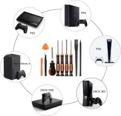 Cleaning Repair Tool Kit For PS5 PS4 PS3,UYXiNONE T6 T8 With Crossed Screwdriver 2.0/4.0 For Xbox One/series X,and Also For Sony Playstation 4 Main,Repair And Dust Removal -Appliantrix Cheap Store 61qh0nq2k6L. AC SL1500