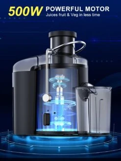 Juicer Machine, 500W Juicer With 3” Wide Mouth For Whole Fruits And Veg, Centrifugal Juice Extractor With 3-Speed Setting, Easy To Clean, Stainless Steel, BPA Free -Appliantrix Cheap Store 61rukfKSmJL. AC SL1500
