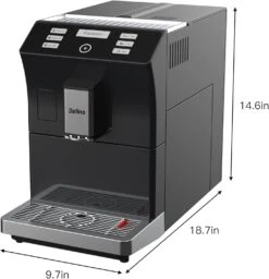 Dafino-206 Fully Automatic Espresso Machine, One Touch Coffee Machine, Stainless Steel, Black -Appliantrix Cheap Store 61syY9h2Q4L. AC SL1500
