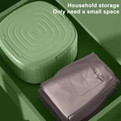 Portable Washing Machine, 9l Large Capacity, Foldable Washing Machine Suitable For Washing Small Clothes, Baby Clothes, Underwear, Socks, Pet Supplies, Apartments, Camping, Rv Travel Laundry- Green -Appliantrix Cheap Store 61tM7gB4ZJL. AC SL1500