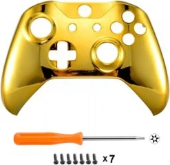 EXtremeRate Chrome Gold Front Housing Shell Faceplate For Xbox One S & Xbox One X Controller - Controller NOT Included 11 EXtremeRate Chrome Gold Front Housing Shell Faceplate For Xbox One S & Xbox One X Controller - Controller NOT Included -Appliantrix Cheap Store 61tbWvci2lL. AC SL1000
