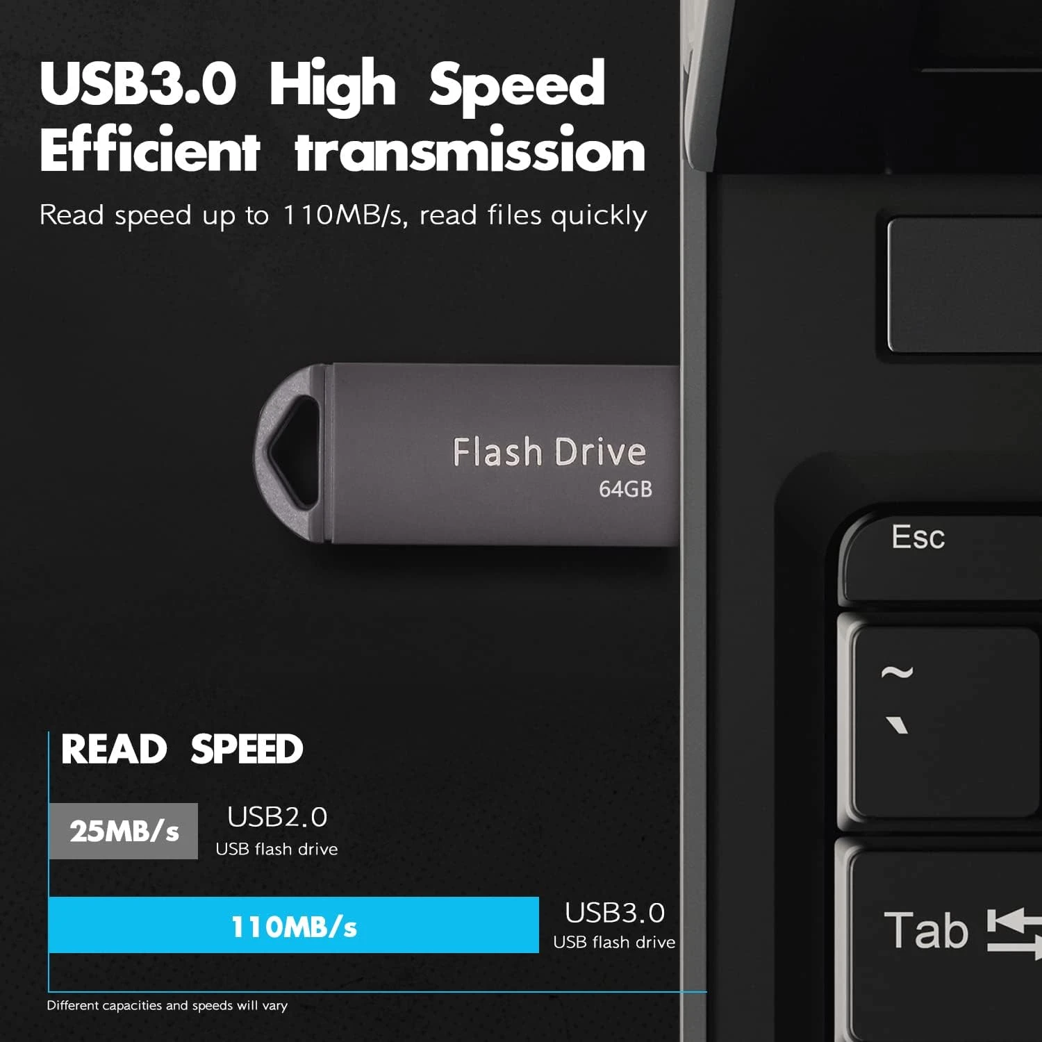 GENERIC USB Flash Drive 64GB, Metal Waterproof 64 GB USB Drive, Ultra High Speed Memory Stick, 64GB Portable Thumb Drive For PC/Tablets/Mac/Laptop 2 GENERIC USB Flash Drive 64GB, Metal Waterproof 64 GB USB Drive, Ultra High Speed Memory Stick, 64GB Portable Thumb Drive For PC/Tablets/Mac/Laptop - Image 2