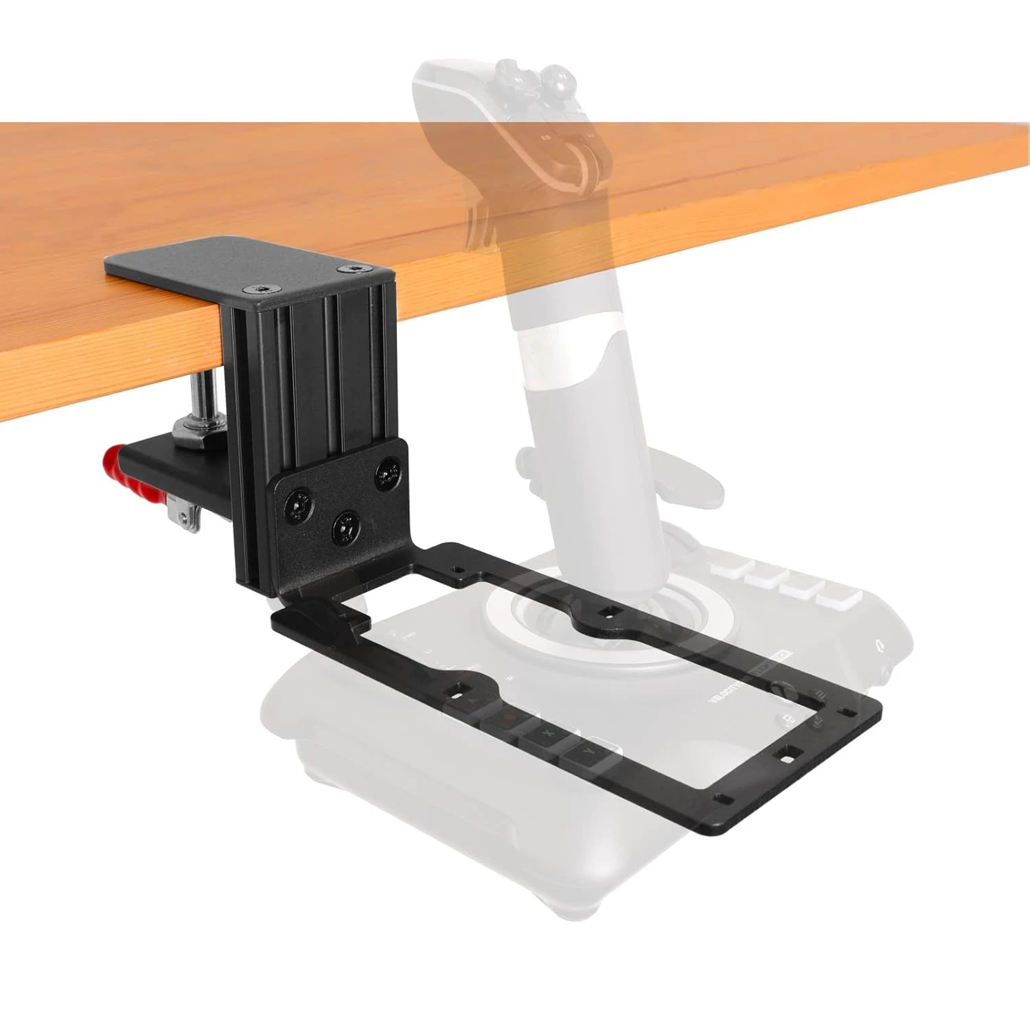 HTLAKIKJ Desk Mount For Flight Sim Joystick-Compatible With Turtle Beach VelocityOne Flightstick For Xbox And Windows-Simulation Controller Joystick Mount Holder(for Turtle Beach Flightstick) 2 HTLAKIKJ Desk Mount For Flight Sim Joystick-Compatible With Turtle Beach VelocityOne Flightstick For Xbox And Windows-Simulation Controller Joystick Mount Holder(for Turtle Beach Flightstick) - Image 2