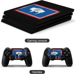 Vintage Wyoming State Flag Sticker Skin For PS-4 Slim Console And Controller Full Wrap Skin Protector Cover Compatible With PS-4 Pro 8 Vintage Wyoming State Flag Sticker Skin For PS-4 Slim Console And Controller Full Wrap Skin Protector Cover Compatible With PS-4 Pro -Appliantrix Cheap Store 61u6tJbriL. AC SL1500