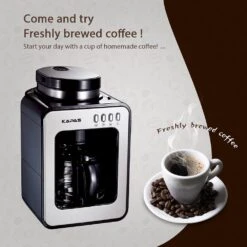KAPAS Mini Automatic Coffee Machine With Grinding Function, Programmable Timer Mode And Keep Warm Plate, 0.6L Capacity, 600W -Appliantrix Cheap Store 61w1eGppOYL. AC SL1000