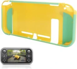 Lazmin112 Double Color Gamepad Protective Housing Cover,Game Console Controller Skin Shell Case Environmental Protection Materials For NS(Yellow+Green) 11 Lazmin112 Double Color Gamepad Protective Housing Cover,Game Console Controller Skin Shell Case Environmental Protection Materials For NS(Yellow+Green) -Appliantrix Cheap Store 61xPpfdP9L. AC SL1500