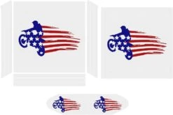 US Dirt Bike Flag Sticker Skin For PS-4 Slim Console And Controller Full Wrap Skin Protector Cover Compatible With PS-4 Pro