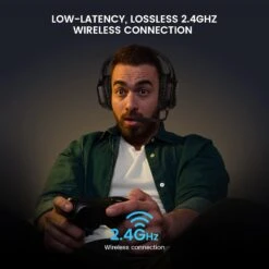 EKSA USB Wireless Headset For PC PS4 PS5-7.1 Surround Sound, Noise Cancelling Microphone, 36 Hour Battery, 2.4G USB Dongle, Game/Music Mode, Gaming Headphones For Computer, Laptop (E1000WT) -Appliantrix Cheap Store 61yezcCh3aL. AC SL1500