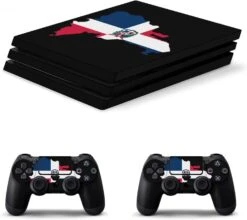 Dominican Republic Map Flag Sticker Skin For PS-4 Slim Console And Controller Full Wrap Skin Protector Cover Compatible With PS-4 Pro -Appliantrix Cheap Store 61zR7w4YkbL. AC SL1500