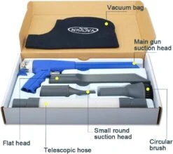 Sakai Air Powered Vacuum Kit 2 In 1 Function Air Vacuum Blow Gun And Suction Vacuum Pneumatic Vacuum Cleaner Kit With 3 Type Tube And Rotatable Brush -Appliantrix Cheap Store 61zXMRUuPlL. AC SL1000