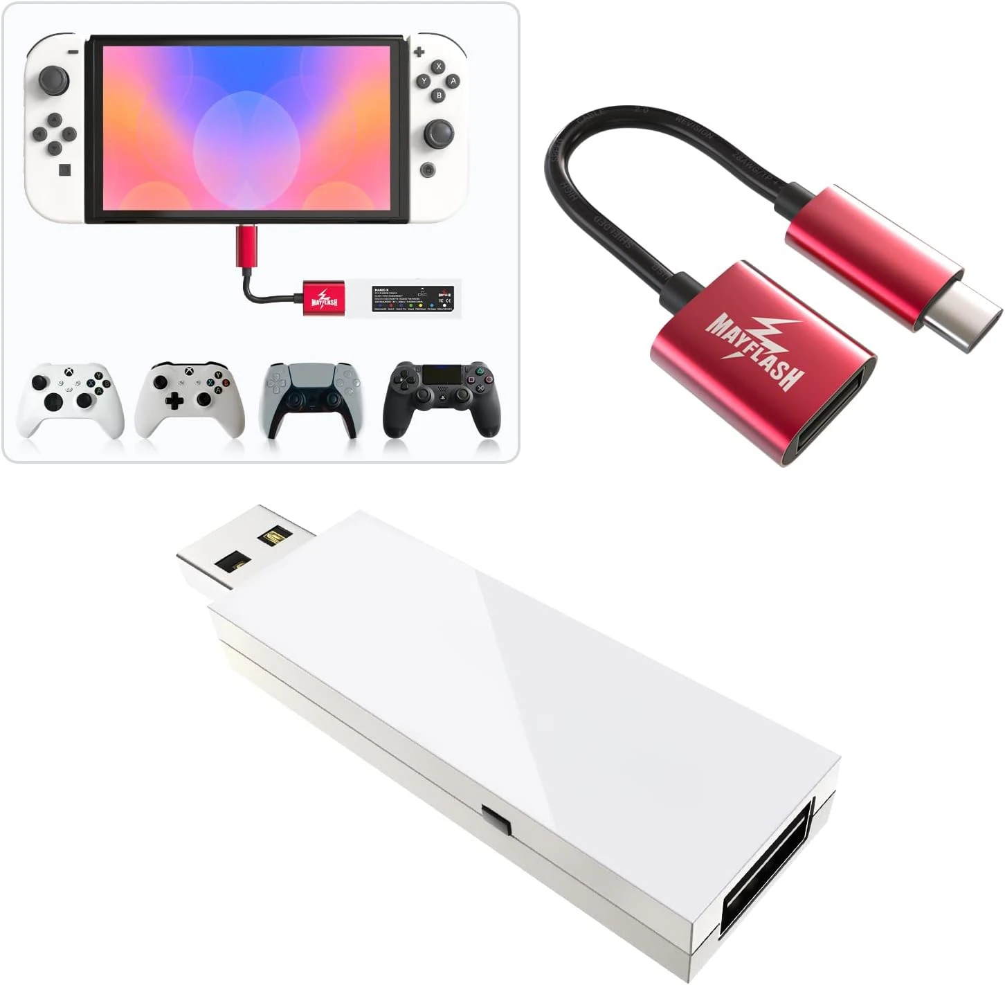 MAYFLASH Magic-X Wireless Bluetooth USB Adapter For Xbox Series S/X, Xbox One, Switch, MacOS, Windows, Raspberry Pi, Compatible With PS5, PS4, Xbox Bluetooth Controller And More 2 MAYFLASH Magic-X Wireless Bluetooth USB Adapter For Xbox Series S/X, Xbox One, Switch, MacOS, Windows, Raspberry Pi, Compatible With PS5, PS4, Xbox Bluetooth Controller And More - Image 2