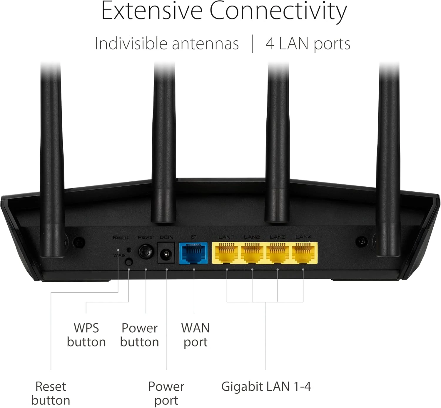 ASUS RT-AX1800S Dual Band WiFi 6 Extendable Router, Subscription-Free Network Security, Parental Control, Built-in VPN, AiMesh Compatible, Gaming & Streaming, Smart Home 6 ASUS RT-AX1800S Dual Band WiFi 6 Extendable Router, Subscription-Free Network Security, Parental Control, Built-in VPN, AiMesh Compatible, Gaming & Streaming, Smart Home - Image 6