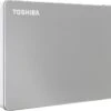 Toshiba Canvio Flex 4TB Portable External Hard Drive USB-C USB 3.0, Silver For PC, Mac, Tablet - HDTX140XSCCA