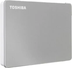 Toshiba Canvio Flex 2TB Portable External Hard Drive USB-C USB 3.0, Silver For PC, Mac, Tablet - HDTX120XSCAA