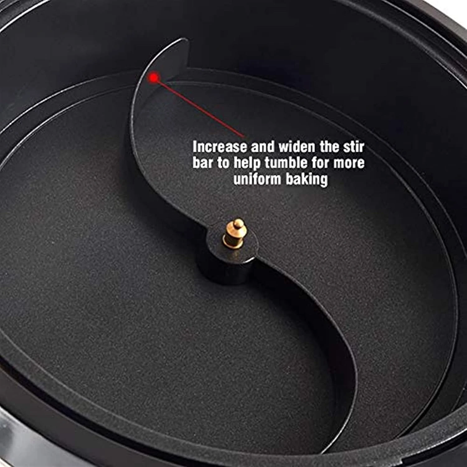 TEmkin 1800W Coffee Bean Roaster Coffee Roaster Machine High Capacity Bevel Design With Temperature Adjustment Roaster Cereal Coffee Machine Household Baking Machine 7 TEmkin 1800W Coffee Bean Roaster Coffee Roaster Machine High Capacity Bevel Design With Temperature Adjustment Roaster Cereal Coffee Machine Household Baking Machine - Image 7